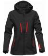 XB-4W Stormtech Ladies Matrix System 3-in-1 Jacket Black / Bright Red colour image